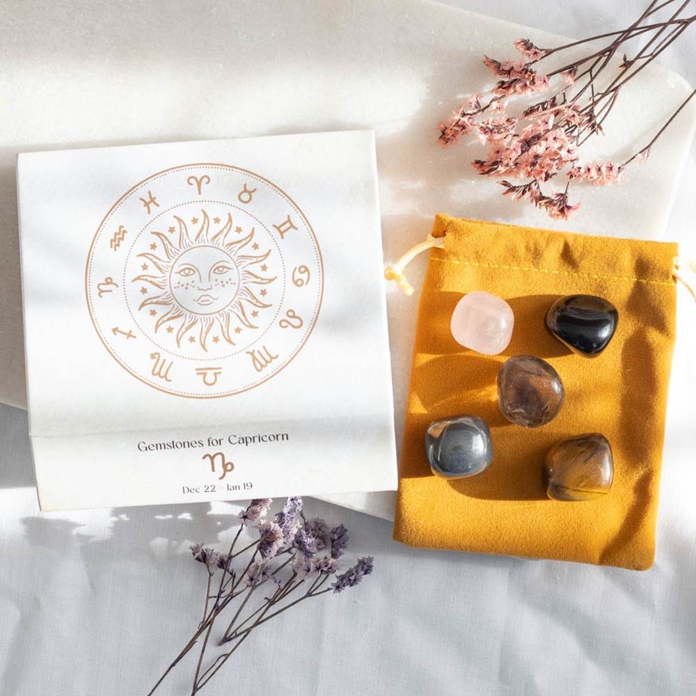 Something Different - Capricorn Crystal Tumblestone Set Cristal - Multicolore